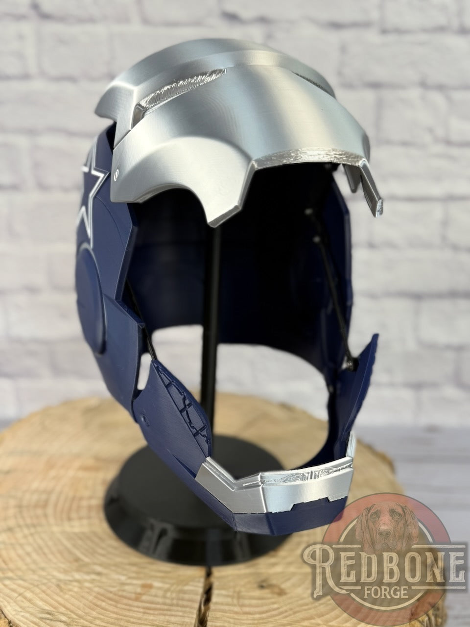 Dallas Cowboys Iron Man 3D Printed Helmet