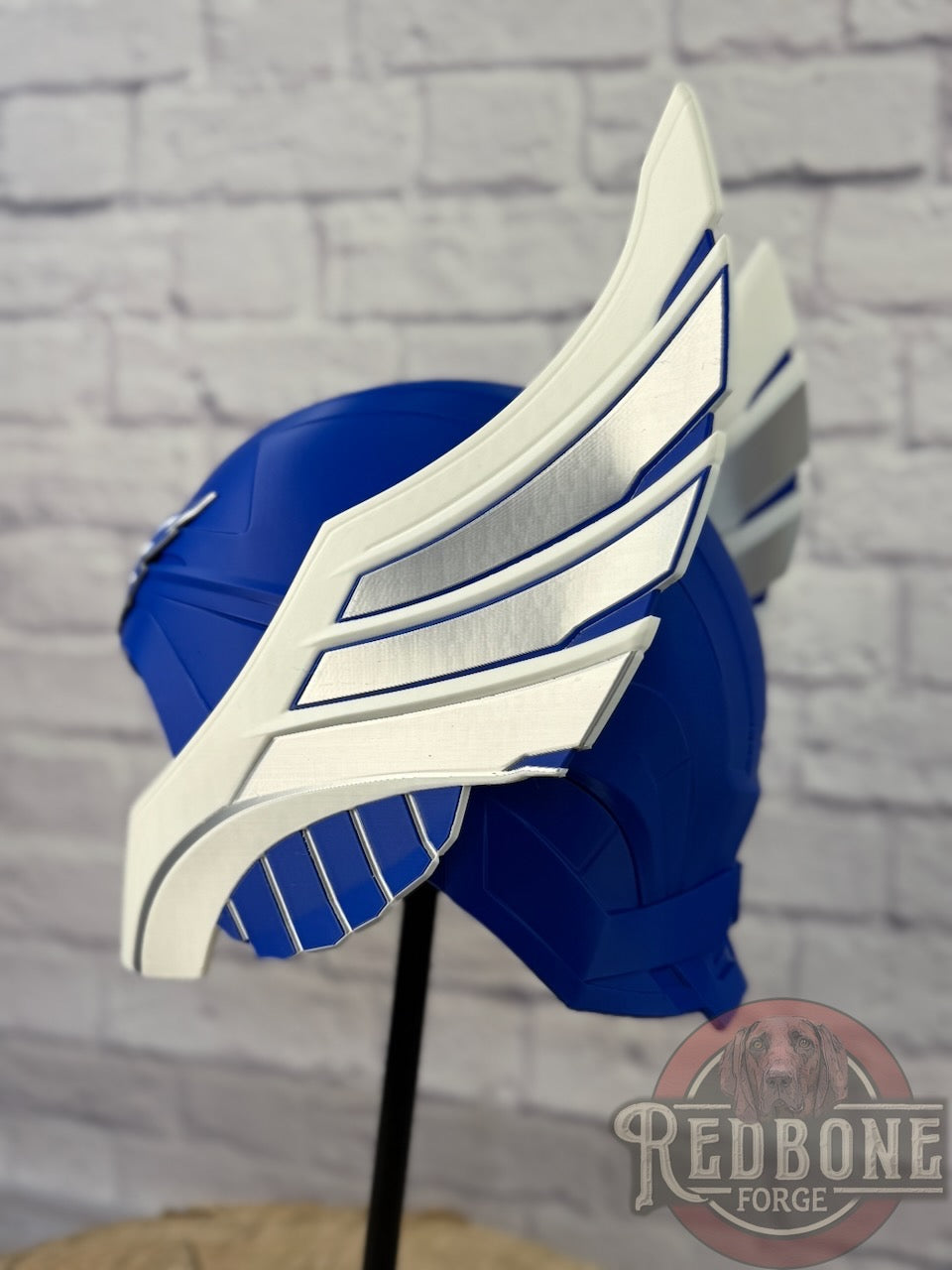 Battlehawks -Inspired Blue, Silver, & White Norse God Helmet UFL