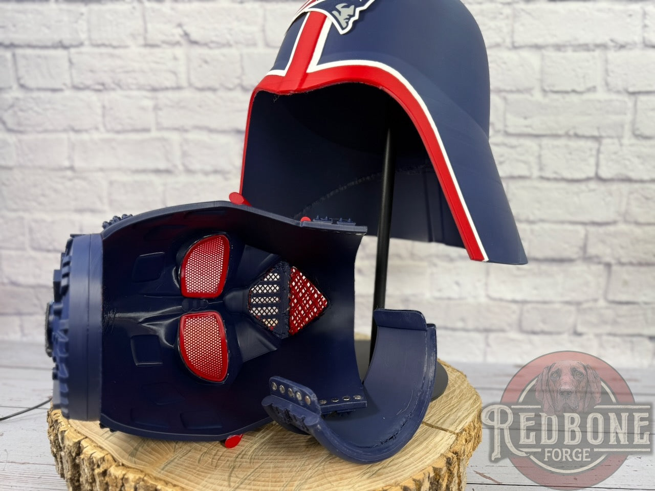 Patriots -Inspired Red, White, & Blue Lord Vader Helmet