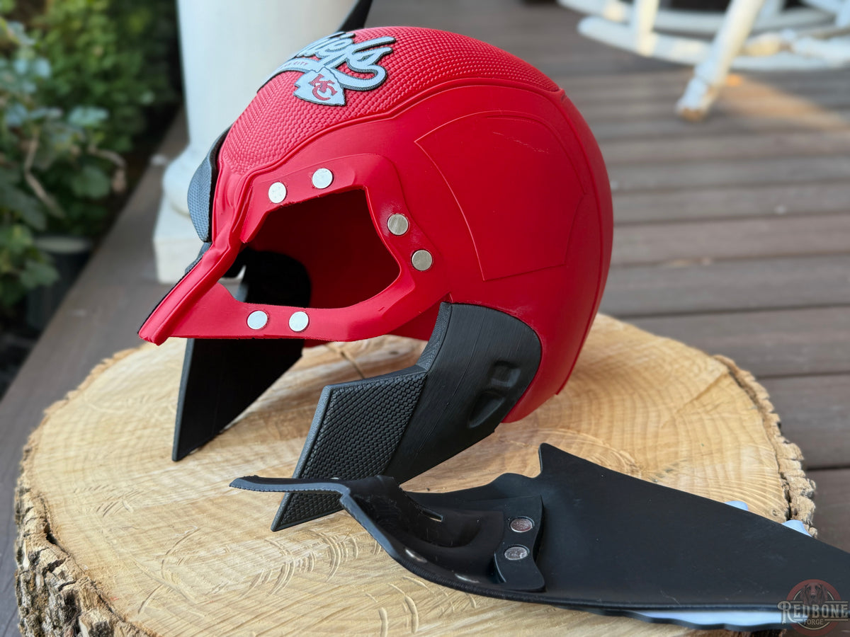 Kansas City Chiefs Wolverine Red & Black 3D Printed Helmet
