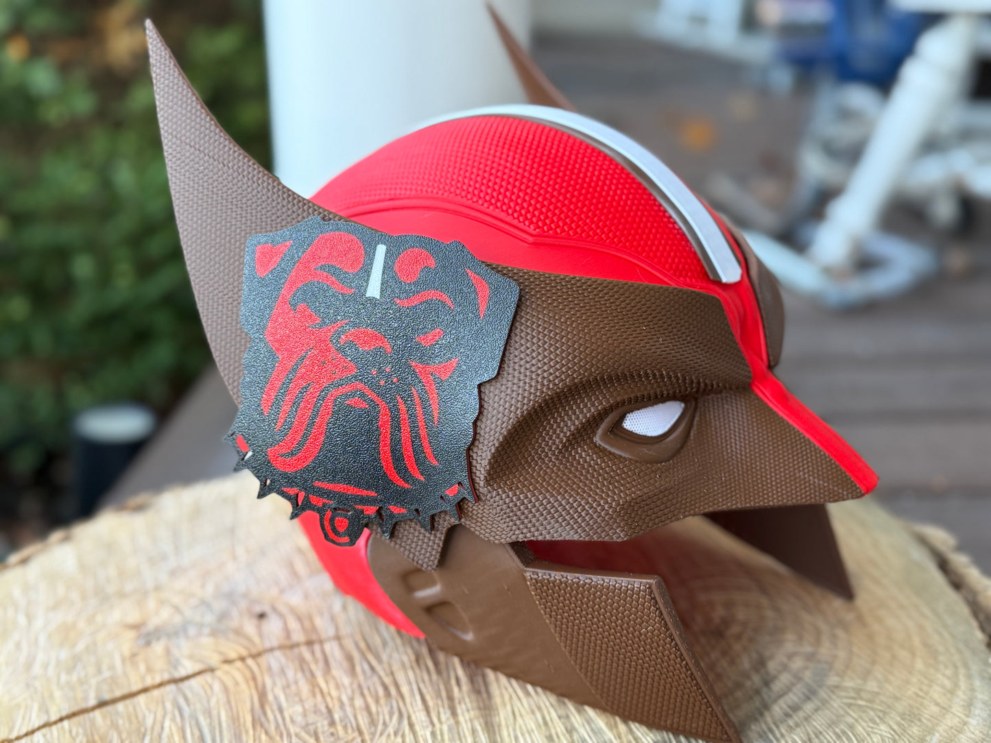 Custom Designed Mutant Cowl Helmet