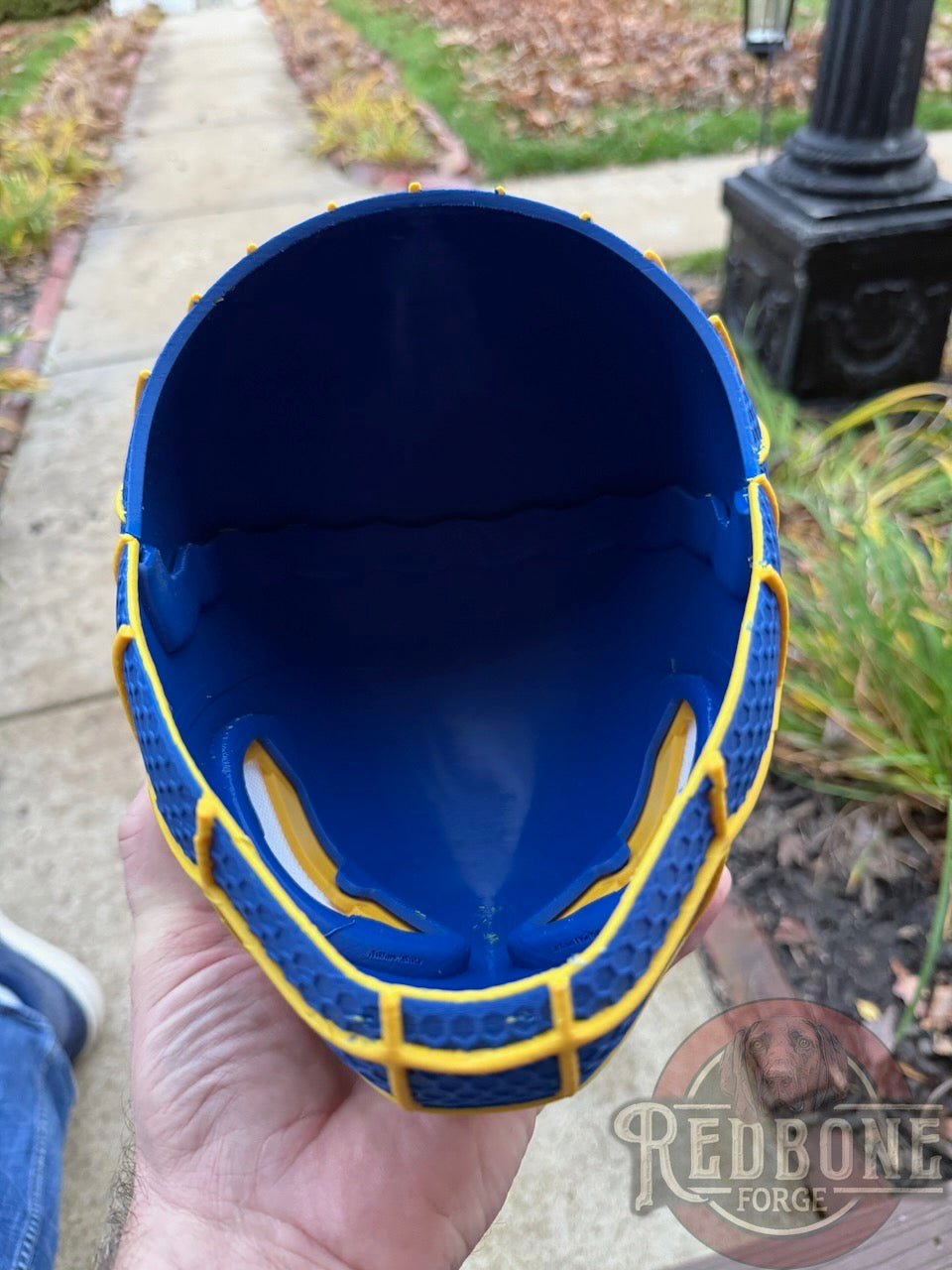 St. Louis Blues Spiderman 3D Printed Helmet