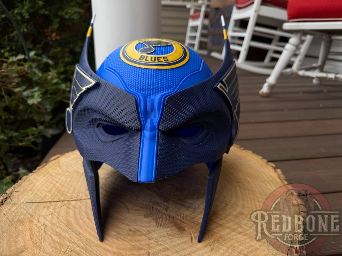 St. Louis Blues Wolverine 2000S 3D Printed Helmet