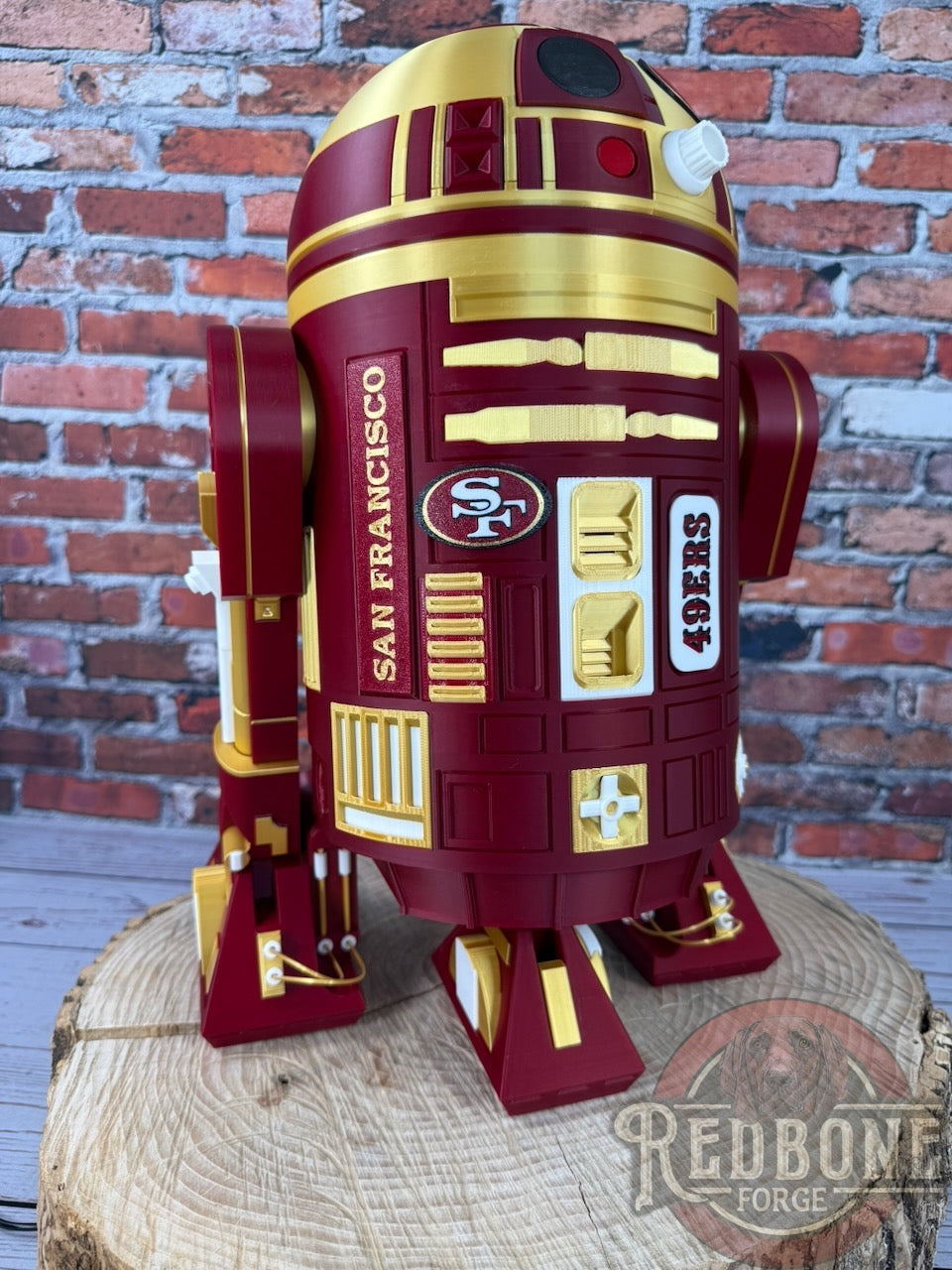 San Francisco 49Ers R2D2 3D Printed Helmet