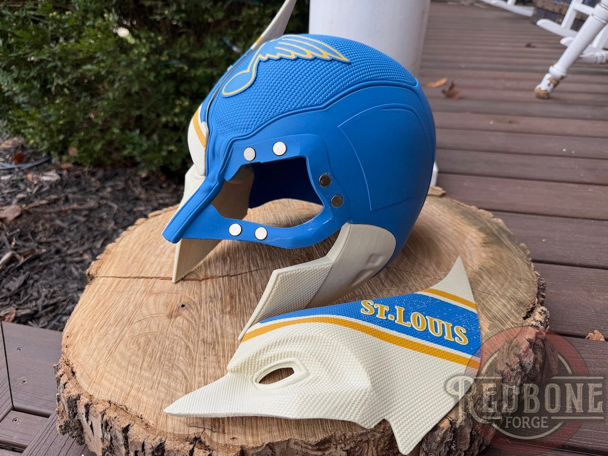 St. Louis Blues Wolverine Winter Classic 3D Printed Helmet