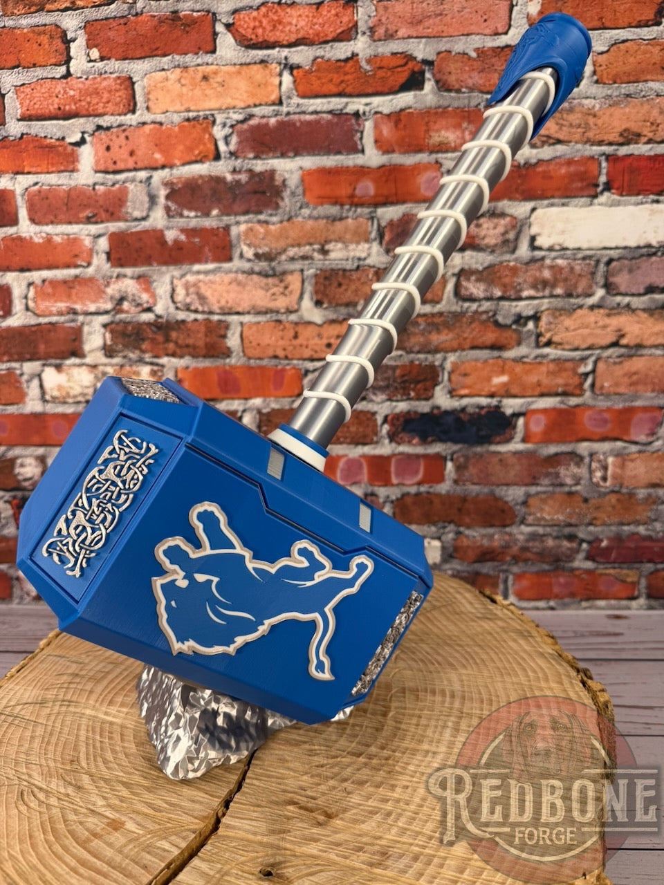 Detroit -Inspired Lions Mjolnir Thor Hammer