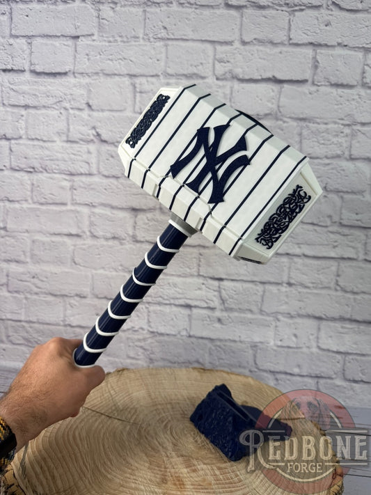 NY -Inspired Yankees Mjolnir Thor Hammer