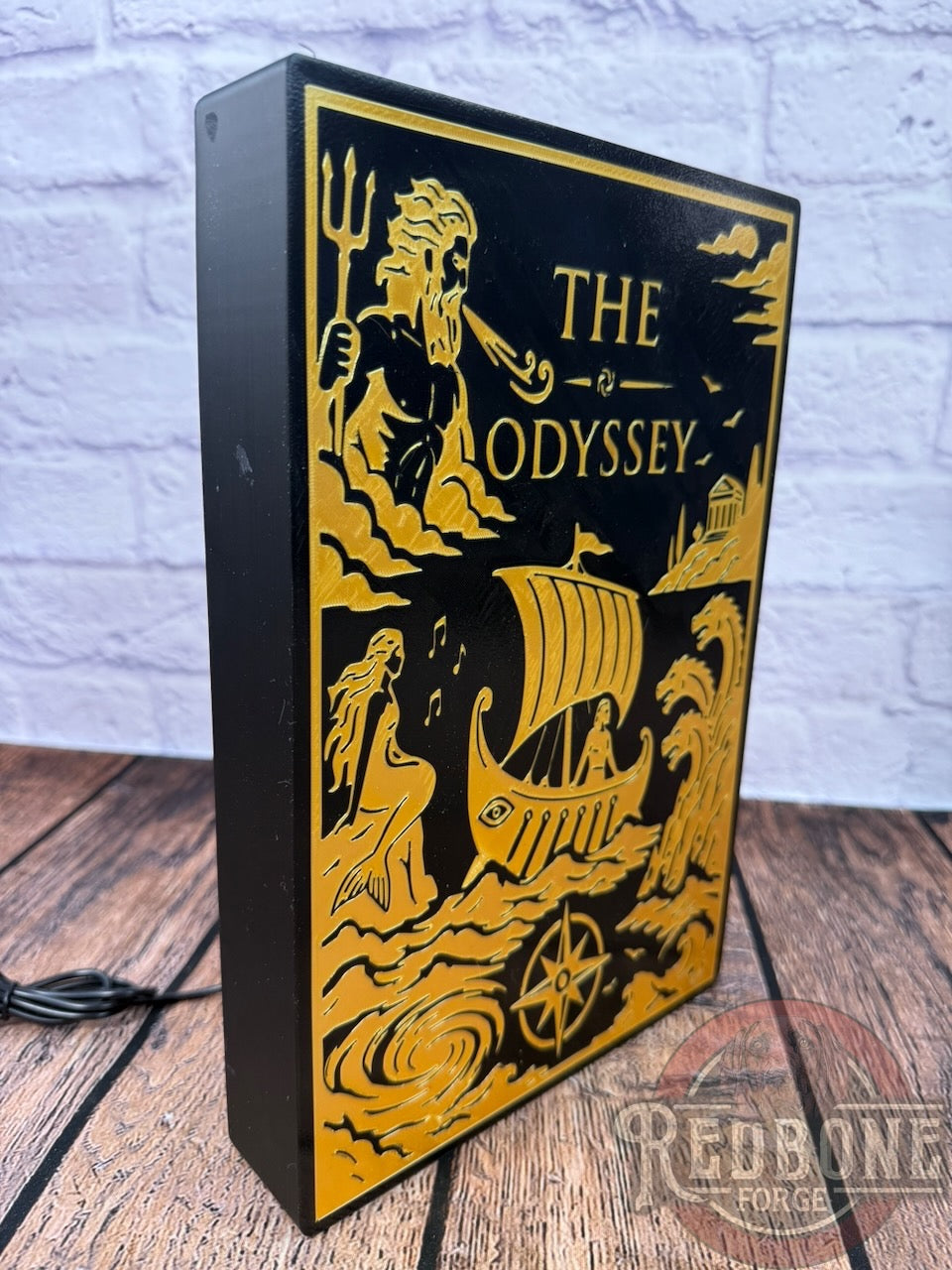 "The Odyssey" Illuminated Book-Style Light Box