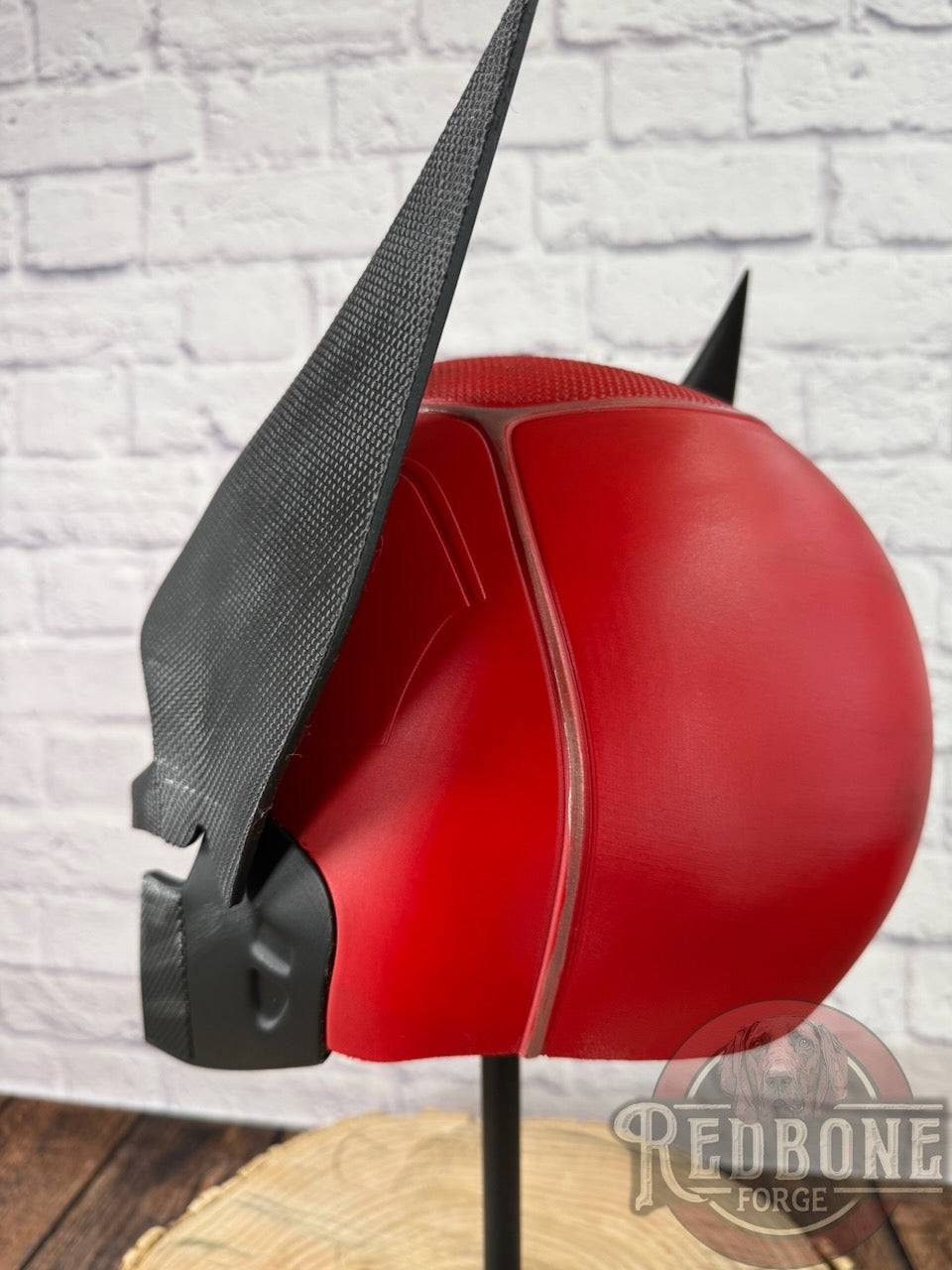 Red & Black Mutant Cowl Wearable 3D Printed Helmet