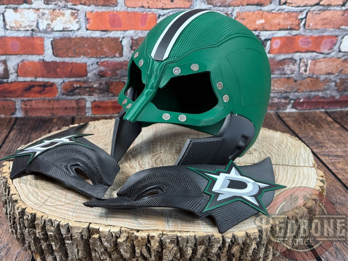 Dallas Stars Wolverine 3D Printed Helmet