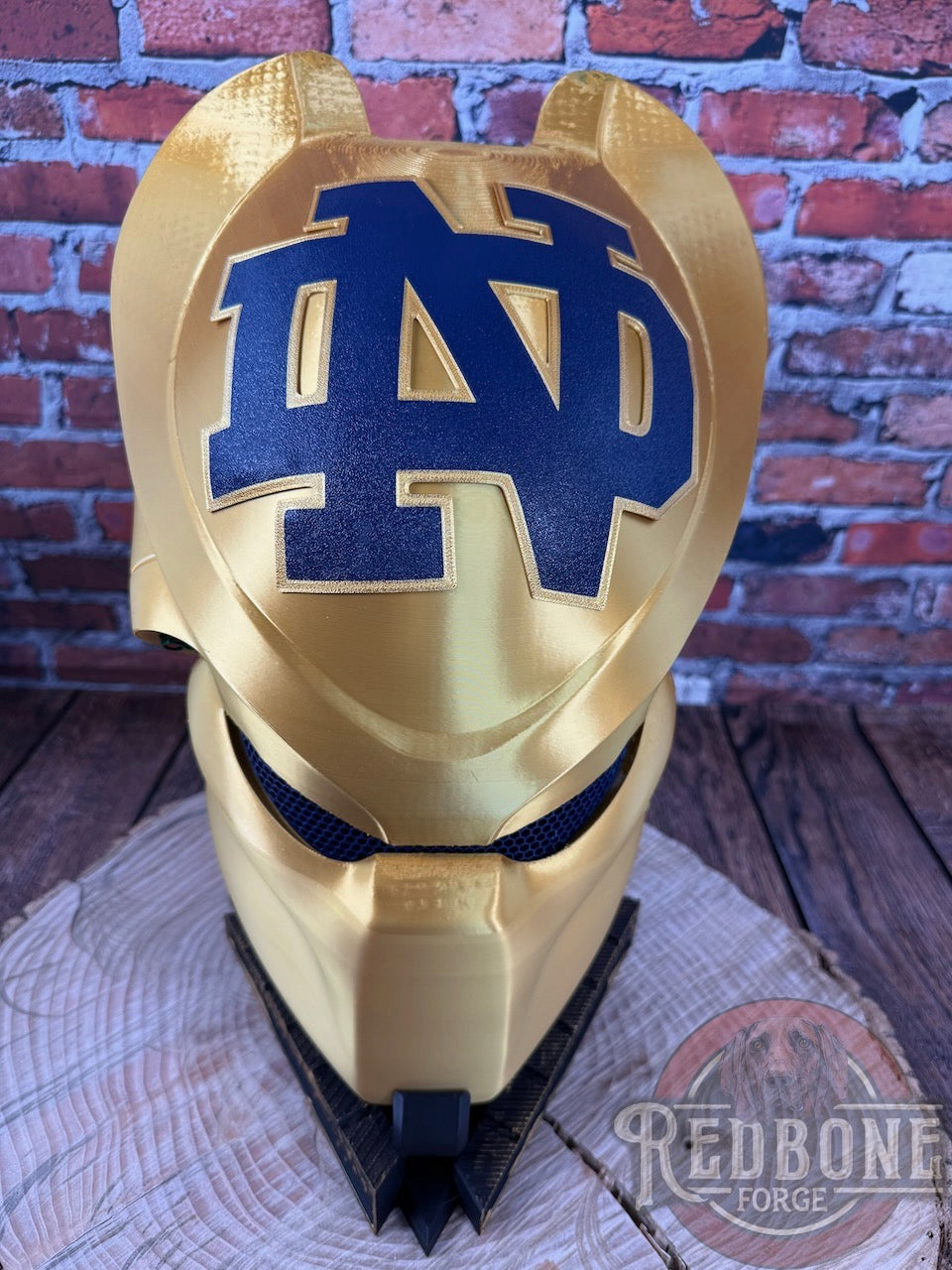 Notre Dame Predator 3D Printed Helmet