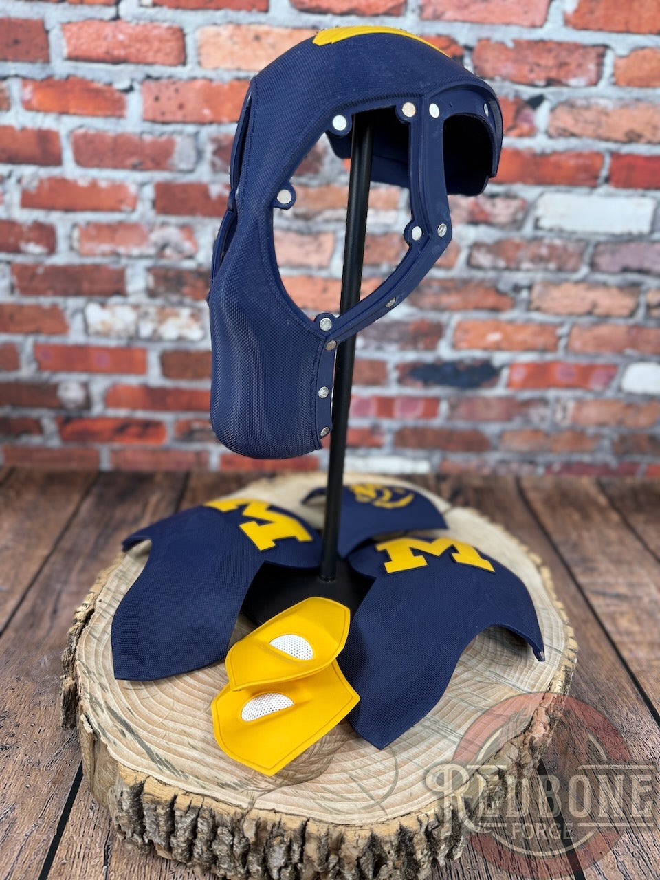 Michigan Wolverines Deadpool Helmet