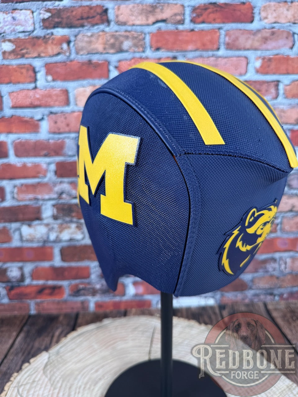 Michigan Wolverines Deadpool Helmet