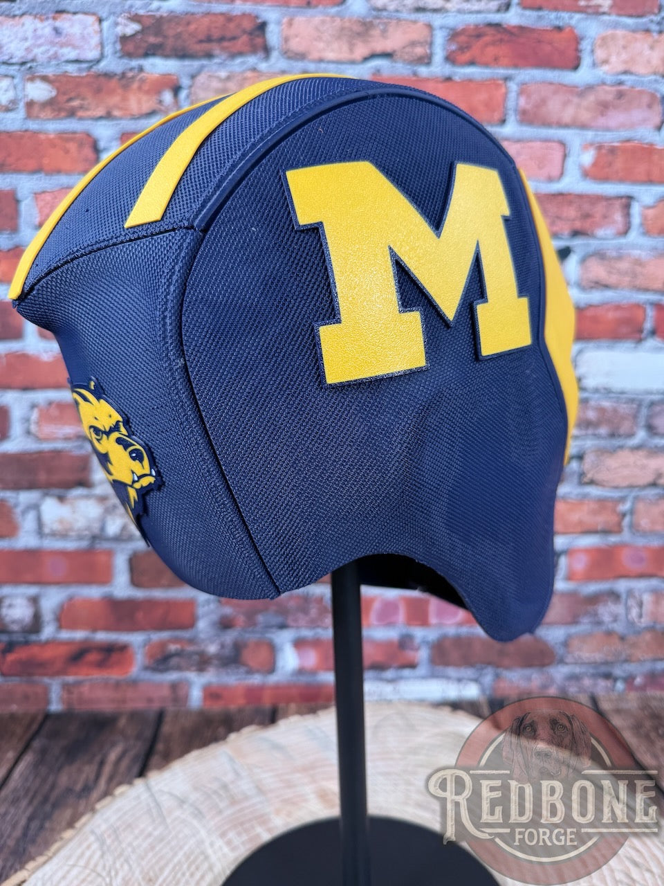 Michigan Wolverines Deadpool Helmet