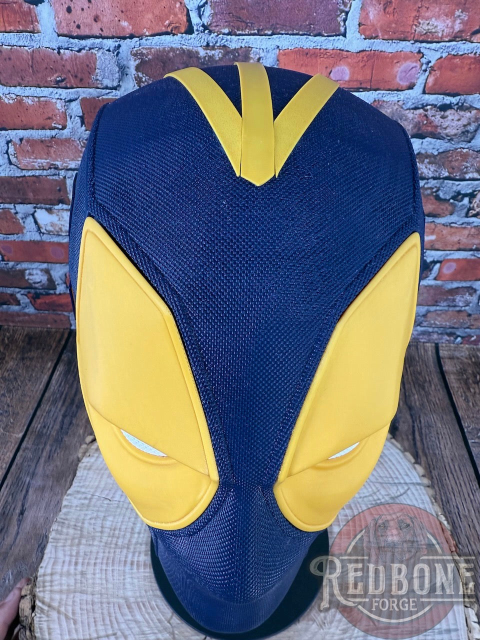 Michigan Wolverines Deadpool Helmet