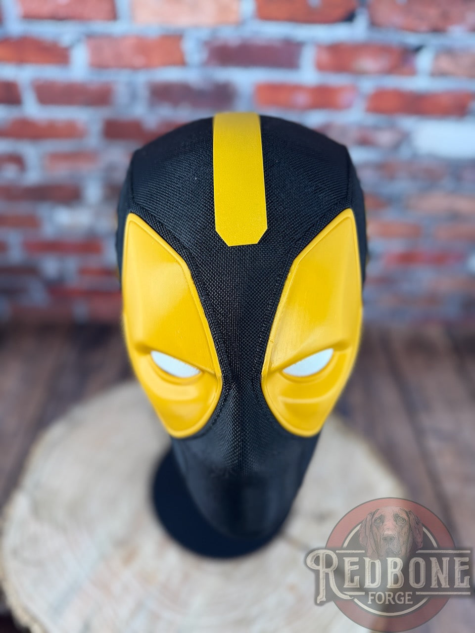 Iowa-Inspired Black & Gold Masked Mercenary Mask