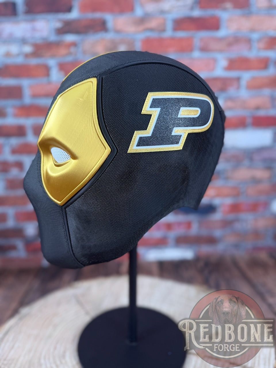 Black & Gold Masked Mercenary Mask