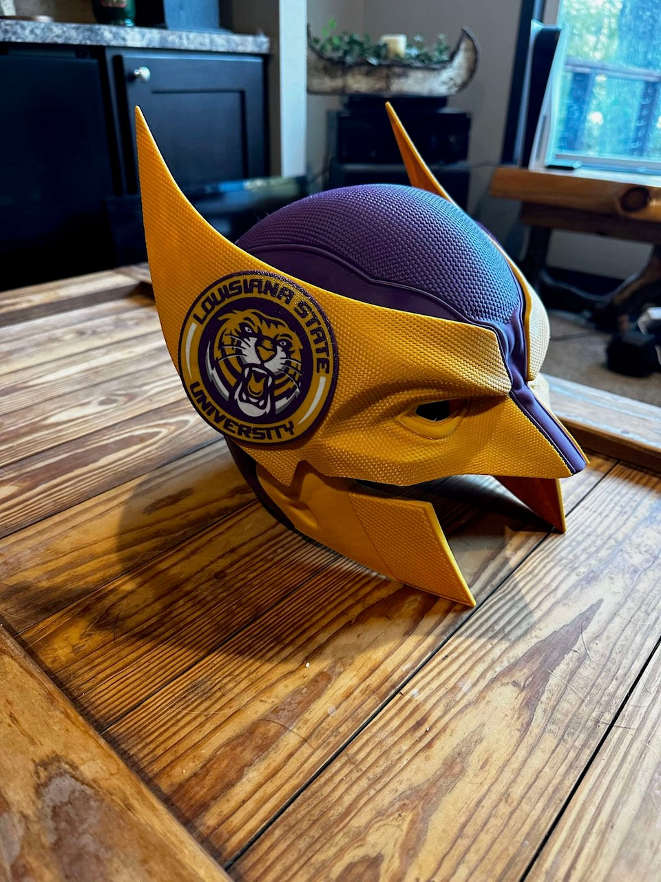 Lsu Tigers Wolverine 3D Printed Helmet