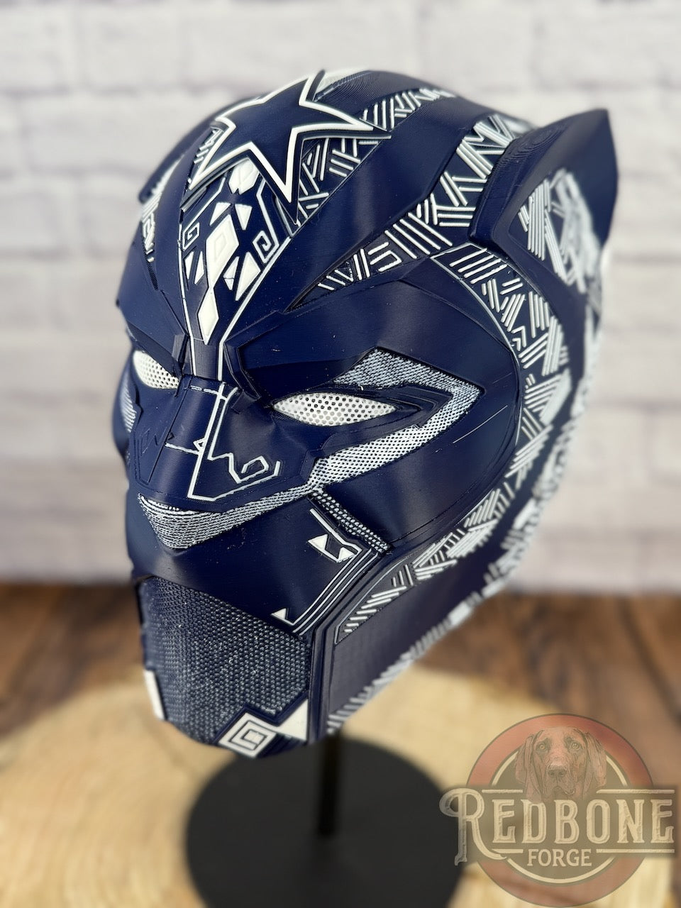 Dallas Cowboys Black Panther 3D Printed Helmet