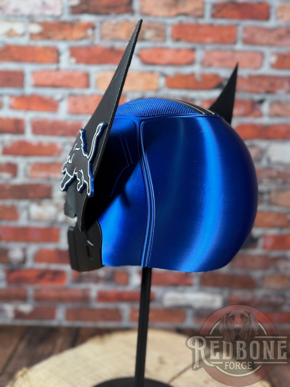 Detroit Lions Black & Blue Metallic Wolverine