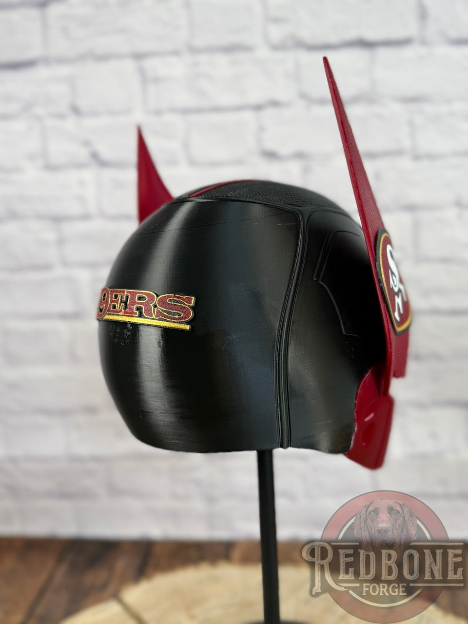 San Francisco 49Ers Wolverine Black 3D Printed Helmet