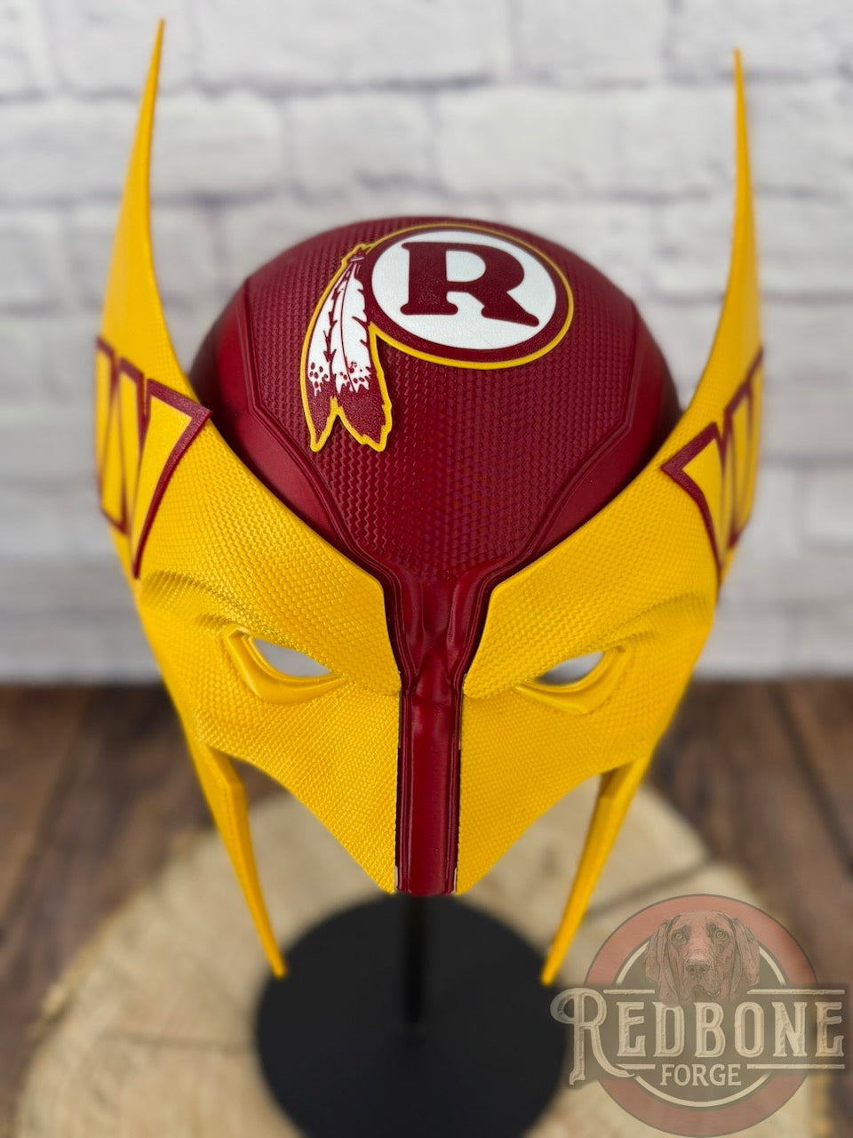 Washington-Inspired Red & Gold Mutant Cowl