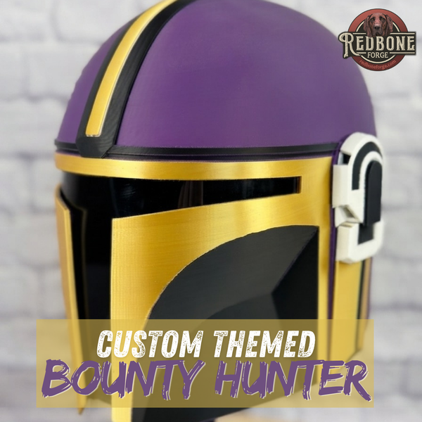 Custom Themed Bounty Hunder Wearable 3D Printed Helmet