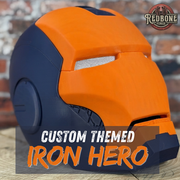 Custom Themed Iron Hero Wearable 3D Printed Helmet