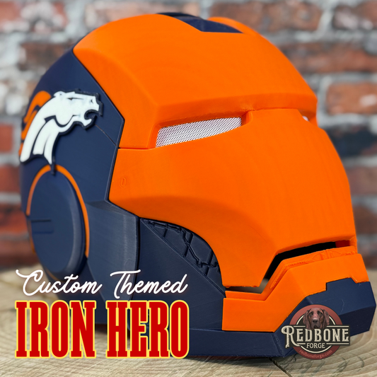 Custom Iron Hero Helmet - Mark X in Team Colors