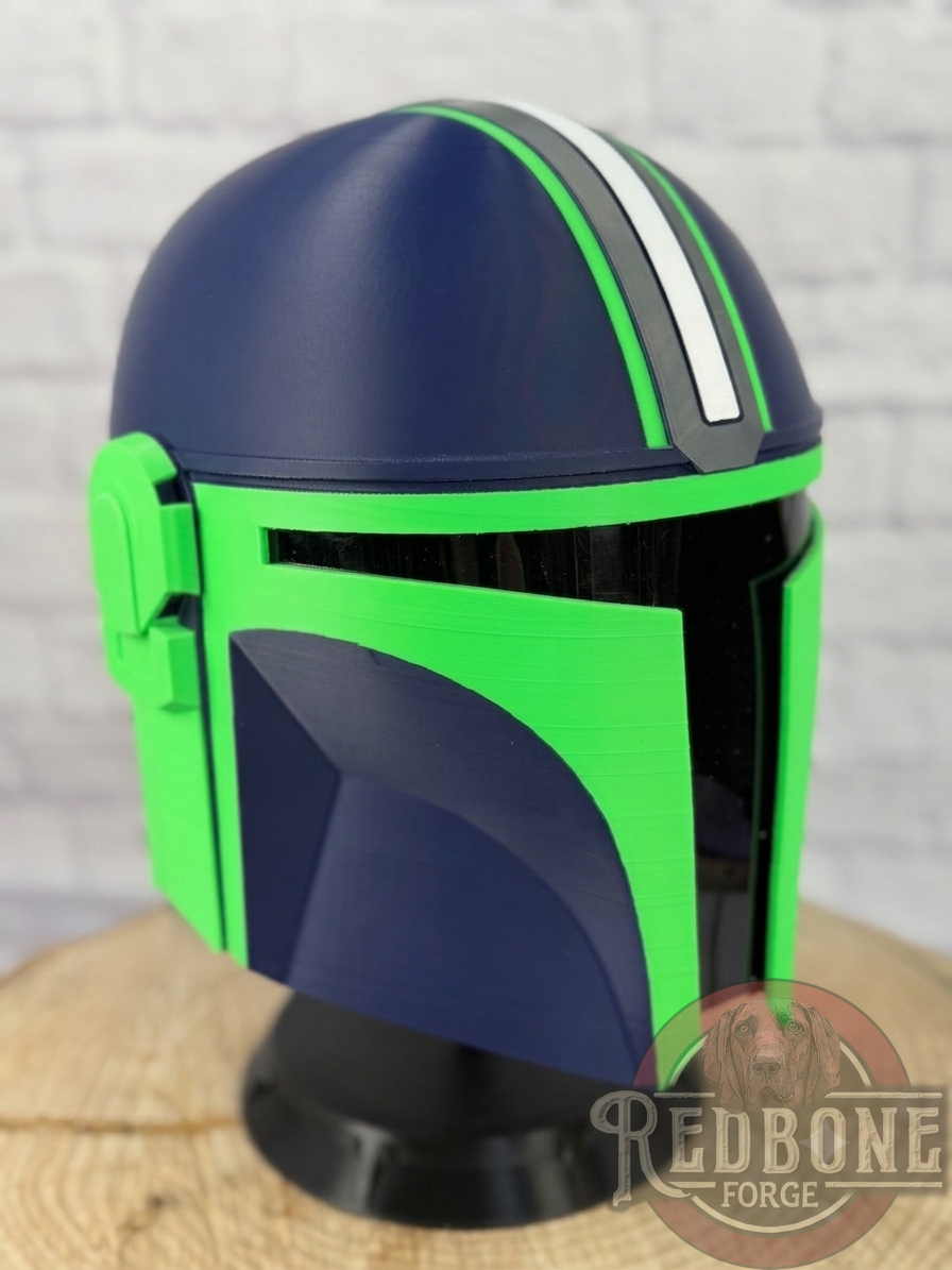 Custom Themed Bounty Hunder Wearable 3D Printed Helmet
