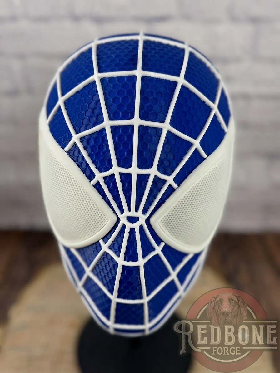 Custom Themed Web Slinger Mask – Redbone Forge
