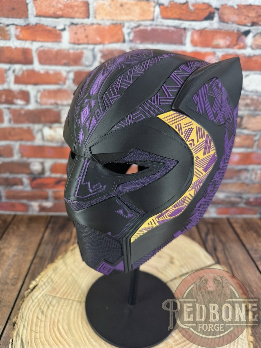Custom Tribal Cat Panther Warrior Mask 3D Printed