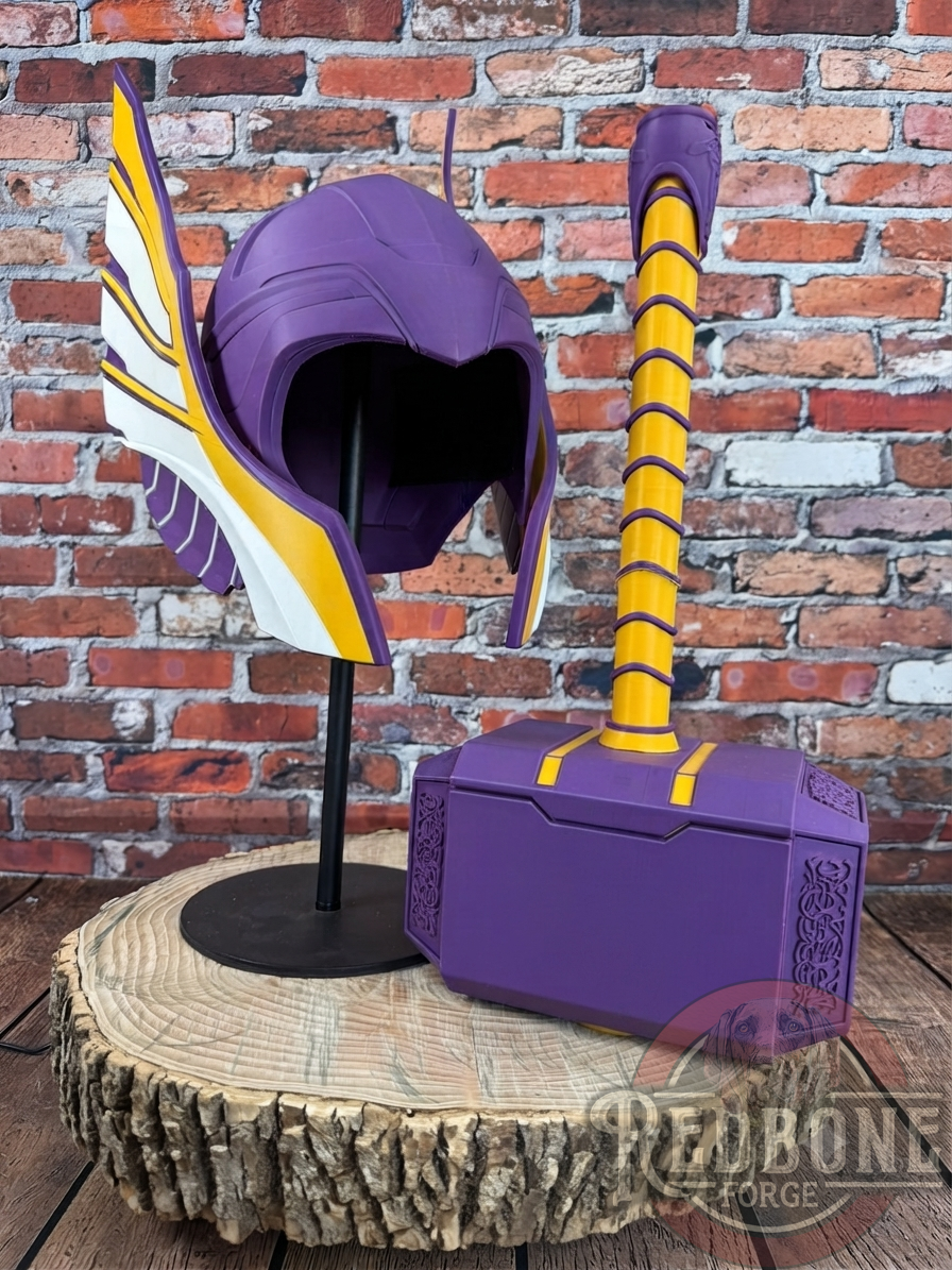 Custom Themed Norse God Helmet 3D Printed