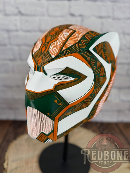 Custom Tribal Cat Panther Warrior Mask 3D Printed