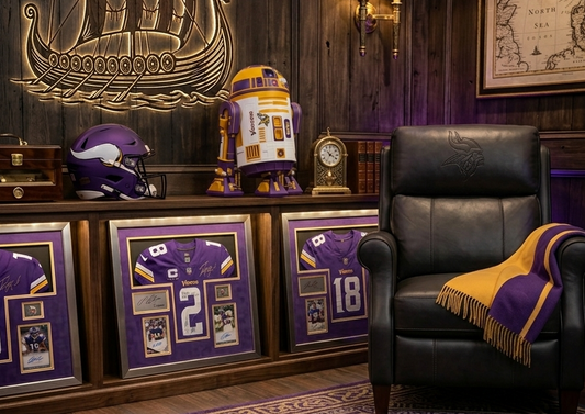 Vikings -Inspired R2 Minnesota Purple & Gold Astromech Droid