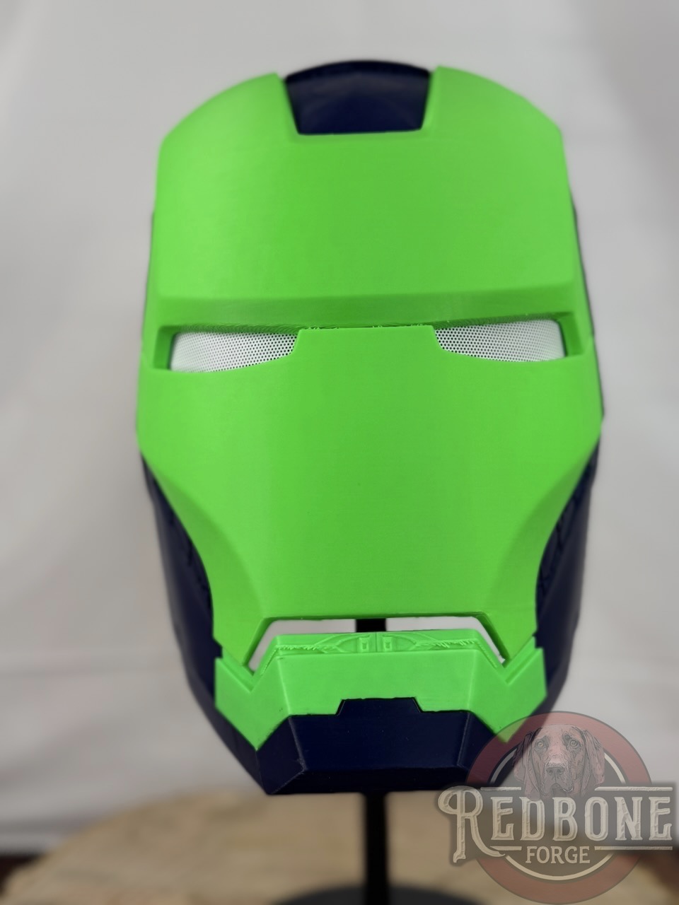Seahawks- Inspired Iron Hero Helmet - Mark S in Navy & Action Green
