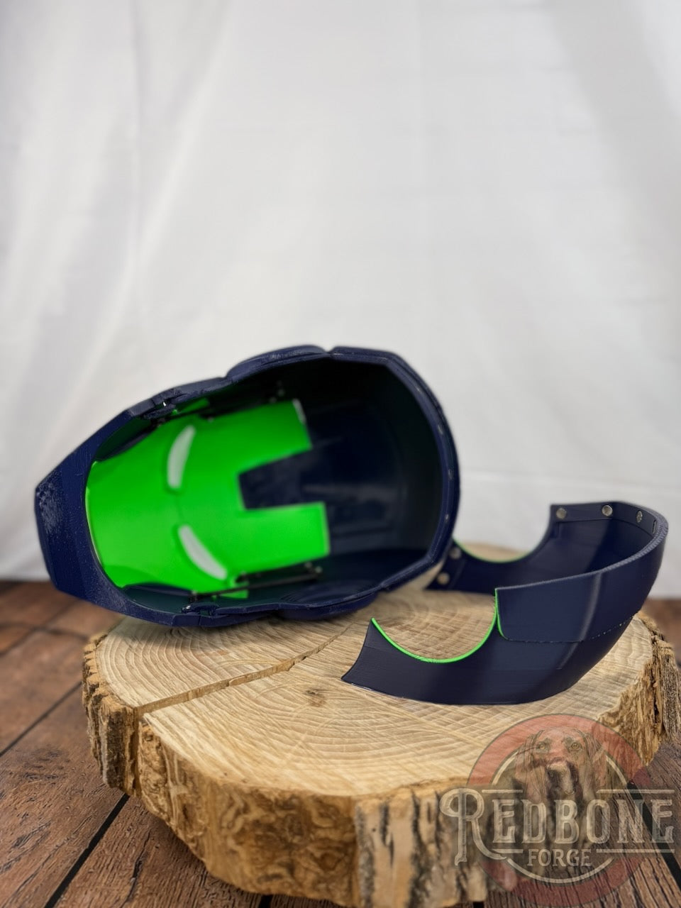 Seahawks- Inspired Iron Hero Helmet - Mark S in Navy & Action Green
