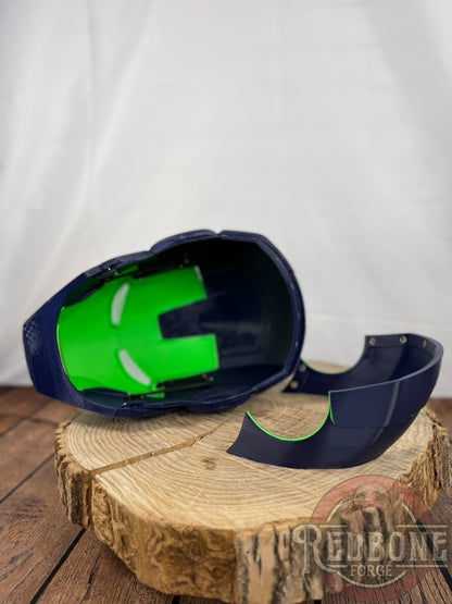 Seahawks- Inspired Iron Hero Helmet - Mark S in Navy & Action Green