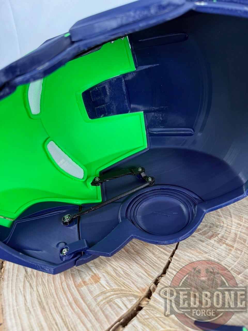 Seahawks- Inspired Iron Hero Helmet - Mark S in Navy & Action Green