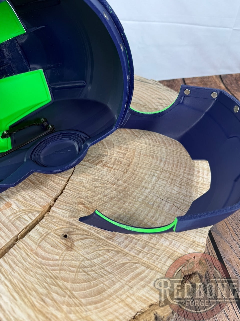 Seahawks- Inspired Iron Hero Helmet - Mark S in Navy & Action Green
