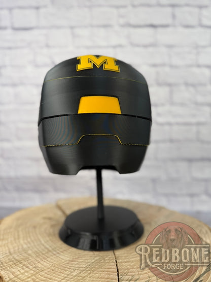 Mizzou- Inspired Iron Hero Helmet - Mark M in Black & Gold