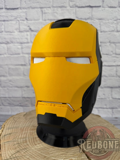 Pittsburgh- Inspired Iron Hero Helmet - Mark S in Black & Gold