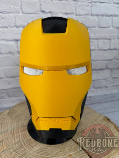 Pittsburgh- Inspired Iron Hero Helmet - Mark S in Black & Gold