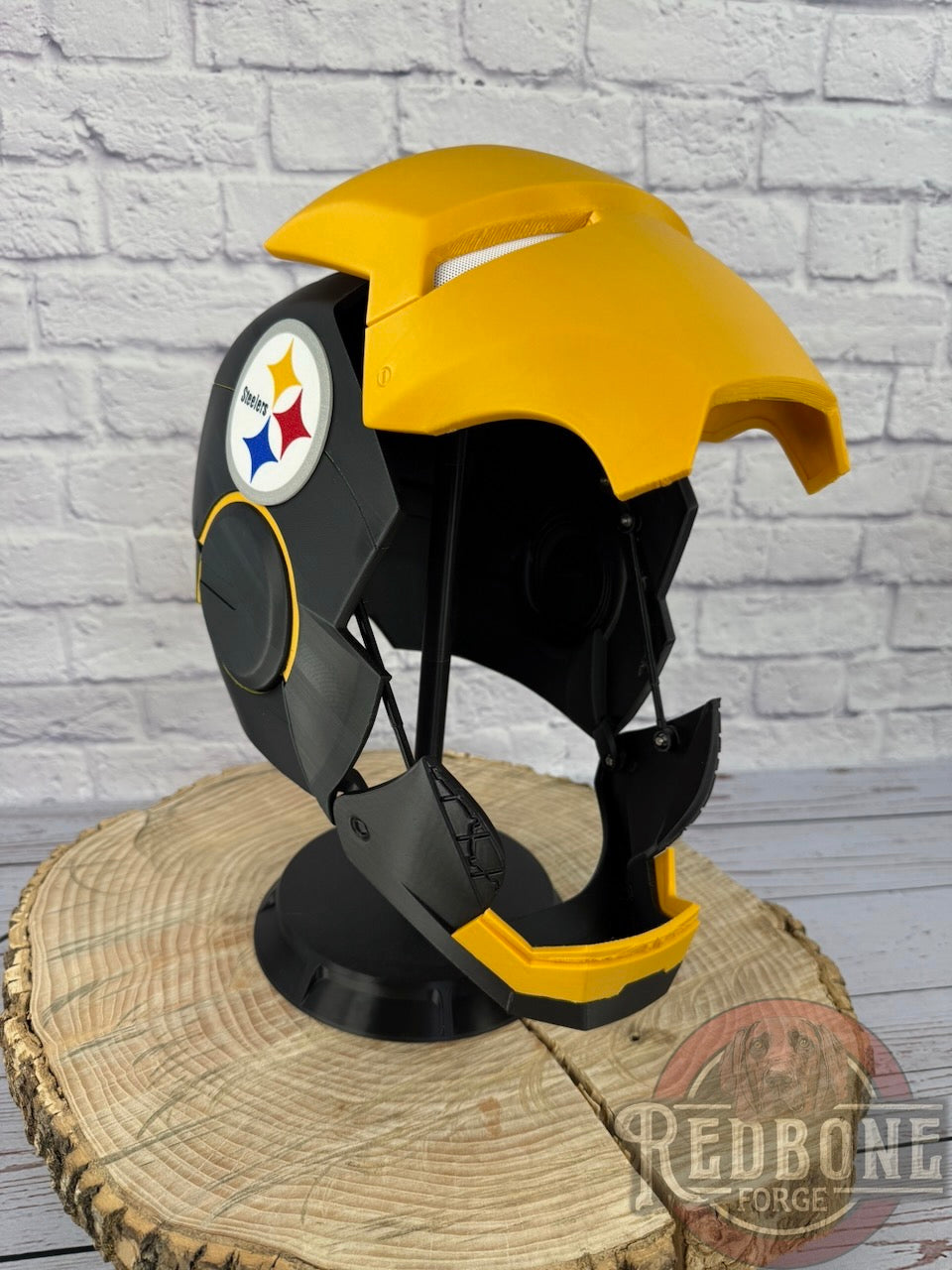 Pittsburgh- Inspired Iron Hero Helmet - Mark S in Black & Gold