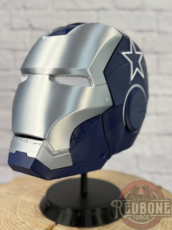Dallas Cowboys Iron Man 3D Printed Helmet