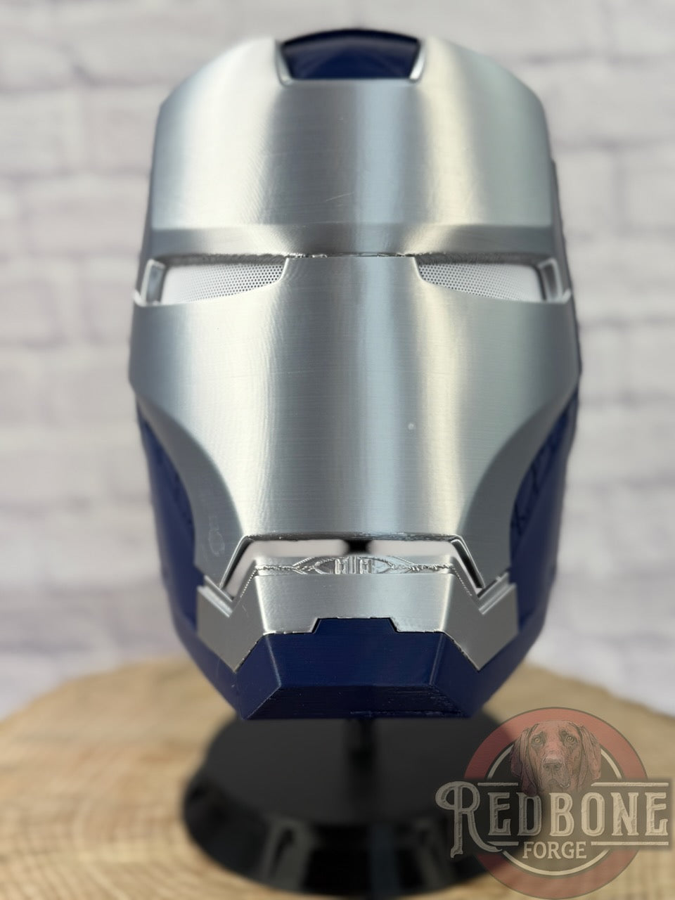 Dallas- Inspired Iron Hero Helmet - Mark C in Navy & Silver