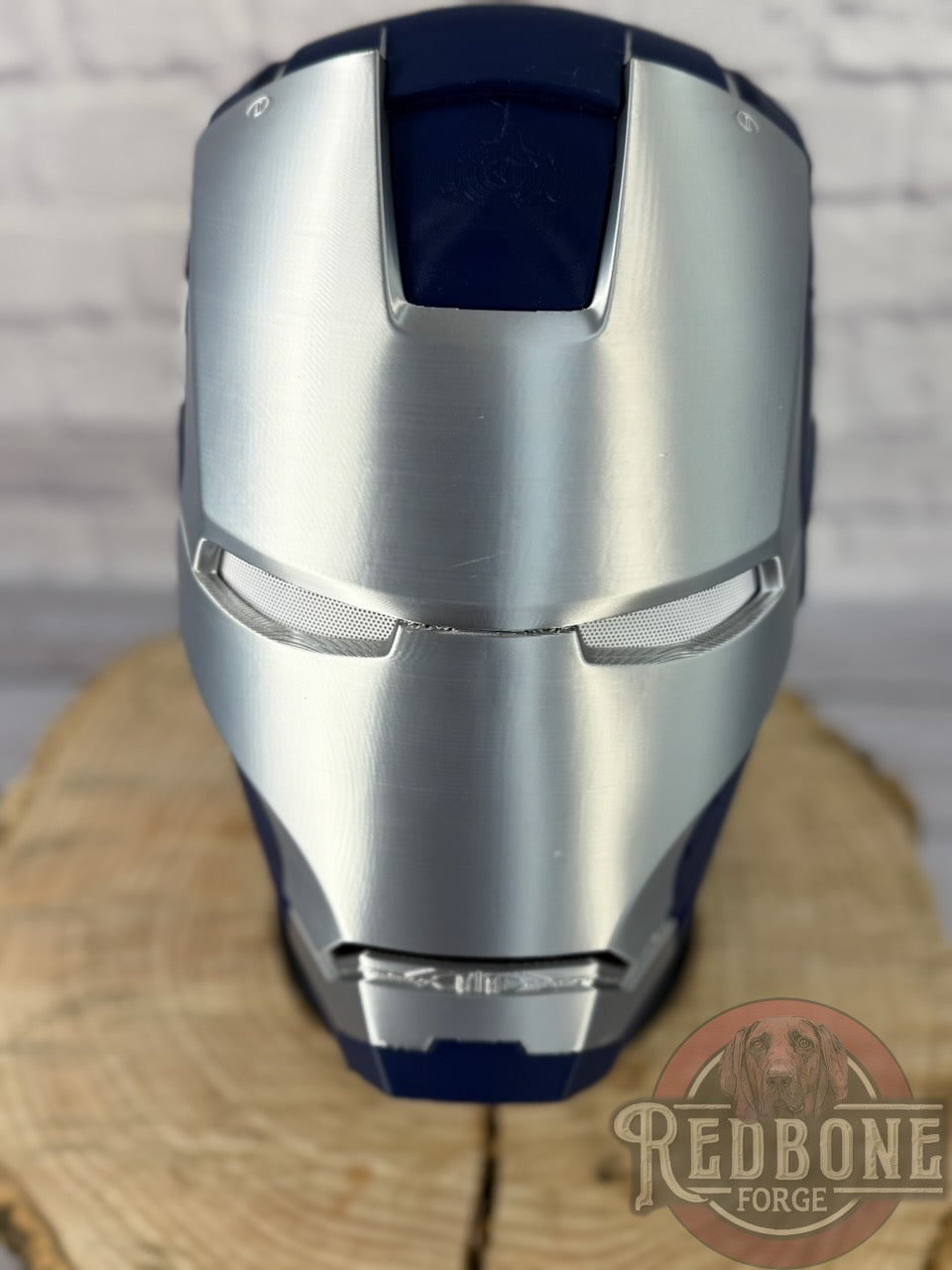 Dallas- Inspired Iron Hero Helmet - Mark C in Navy & Silver