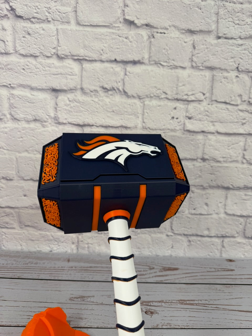 Broncos-Inspired Mjolnir Thor Hammer