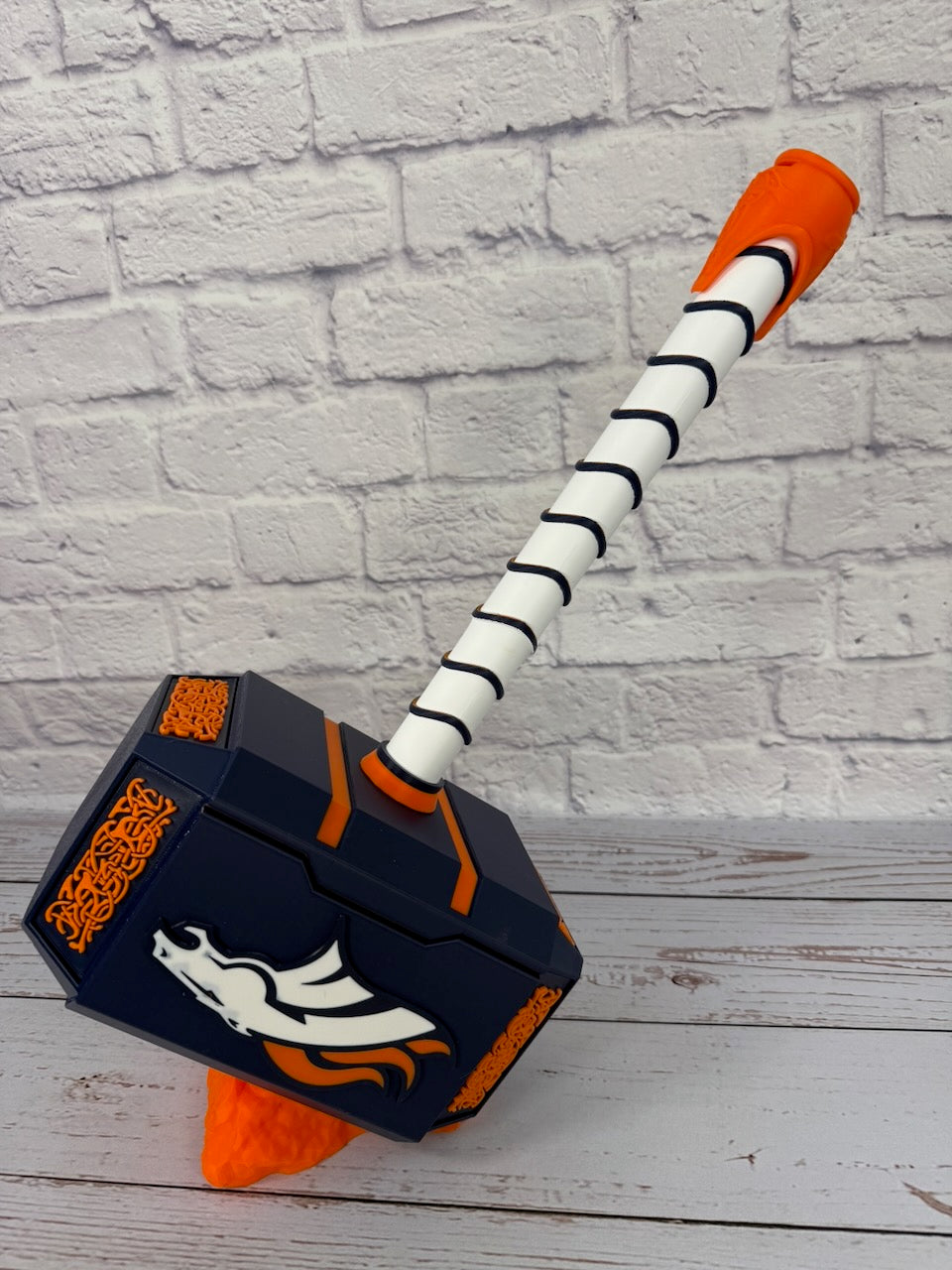 Broncos-Inspired Mjolnir Thor Hammer