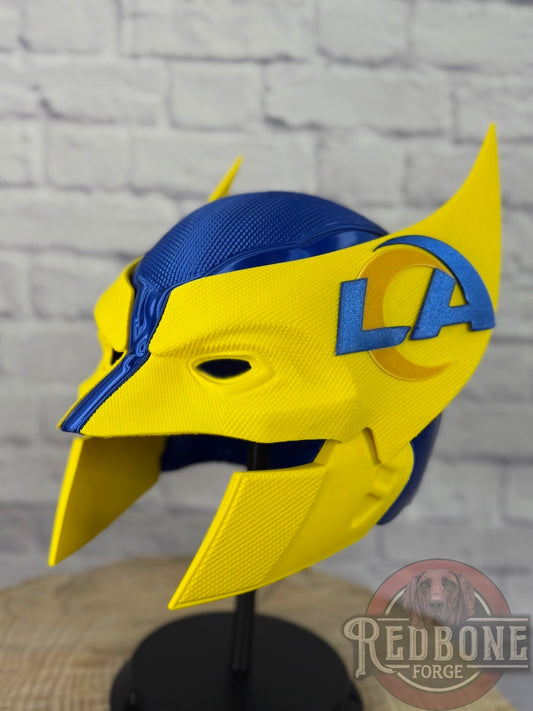 LA-Inspired Metallic Blue & Gold Mutant Cowl